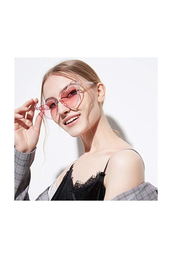 PRETYZOOM Accessoires De Lunettes Damour Lunettes De Soleil De Plage Lunettes De Soleil Arc-en-ciel Lunettes De Soleil En For