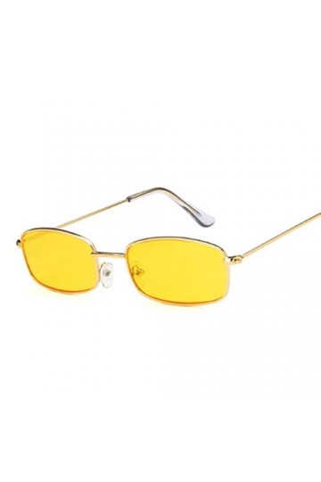 hdsrf Classique Vintage Rectangle Lunettes de Soleil Femmes rétro Nuances Bonbons Couleurs Miroir Lunettes de Soleil Femme ca