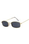 hdsrf Classique Vintage Rectangle Lunettes de Soleil Femmes rétro Nuances Bonbons Couleurs Miroir Lunettes de Soleil Femme ca