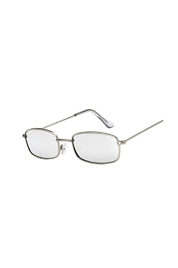 hdsrf Classique Vintage Rectangle Lunettes de Soleil Femmes rétro Nuances Bonbons Couleurs Miroir Lunettes de Soleil Femme ca