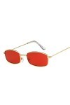 hdsrf Classique Vintage Rectangle Lunettes de Soleil Femmes rétro Nuances Bonbons Couleurs Miroir Lunettes de Soleil Femme ca