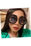 INOOMP Lunettes De Soleil En Diamant Des Lunettes De Soleil Lunettes De Soleil De Quai Pour Femmes Lunettes Dété Lunettes Fe