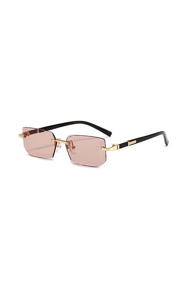 2023 Lunettes De Soleil sans Monture Rectangle Mode Populaire Femmes Hommes Nuances Petit Carré Lunettes De Soleil pour Femme