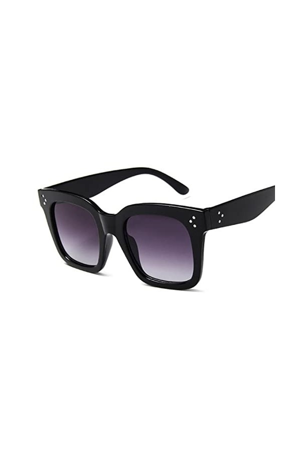 2022 Carré Lunettes de Soleil surdimensionnées Femme Mode Noir Dégradé Vintage Lunettes de Soleil Femme Outdoor Shades Driver