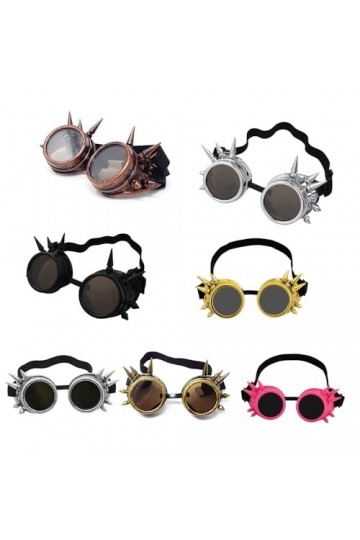 Lunettes de soleil vintage steampunk gothiques pour costumes de cosplay lunettes de soleil coupe-vent lunettes de soleil homm