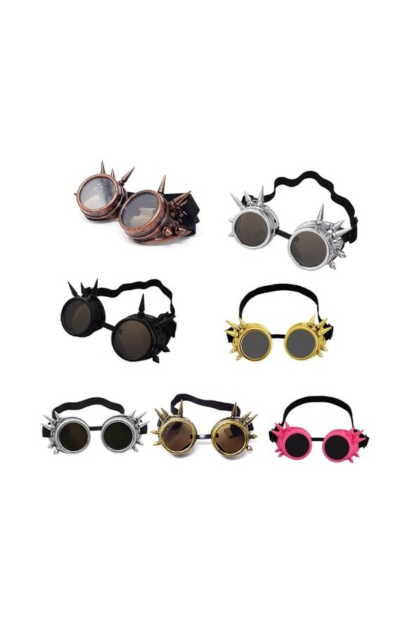 Lunettes de soleil vintage steampunk gothiques pour costumes de cosplay lunettes de soleil coupe-vent lunettes de soleil homm