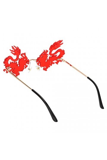 GALPADA 1 Paire Verres à Flamme Lunettes De Soleil Tendance Pour Femmes Lunettes De Soleil Flamme Rouge Lunettes De Mode Pour