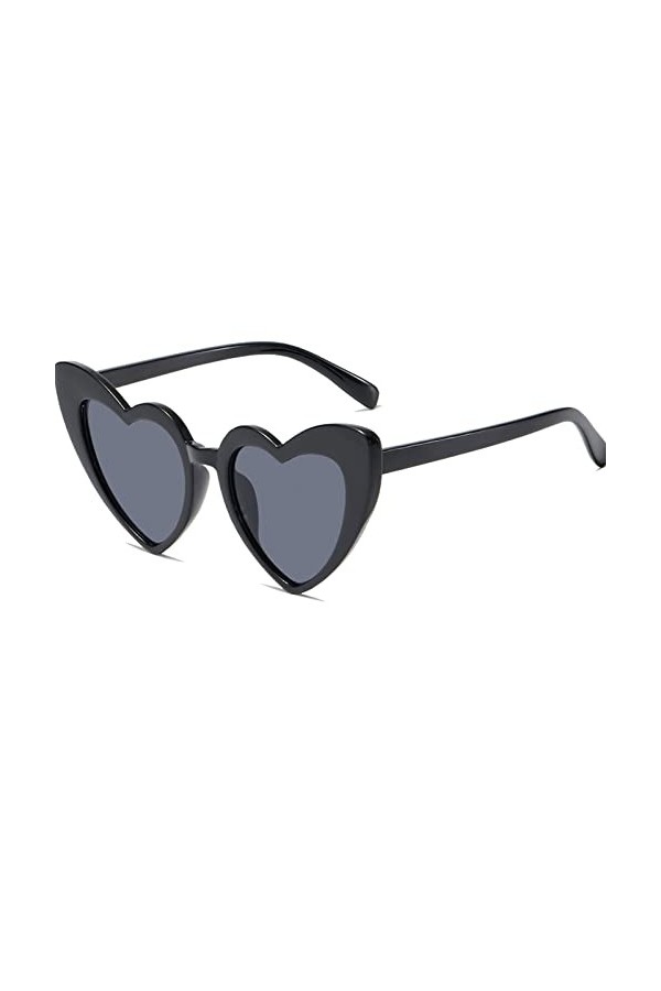 Lot de 3 lunettes de soleil vintage en forme de cœur pour femme, lunettes tendance rétro œil de chat, lunettes pour filles, f