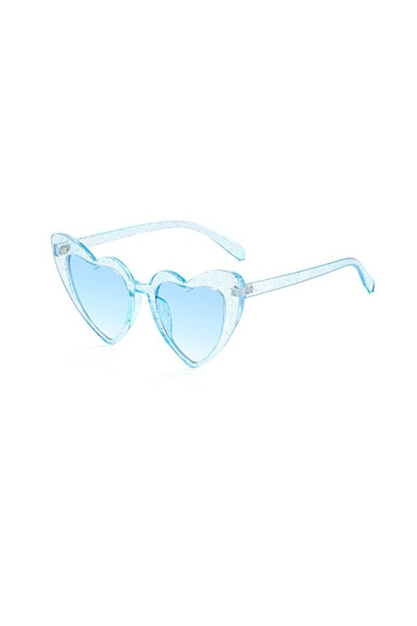 Lot de 3 lunettes de soleil vintage en forme de cœur pour femme, lunettes tendance rétro œil de chat, lunettes pour filles, f