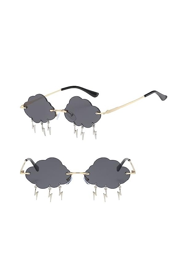 Alviller Lunettes de soleil surdimensionnées en strass pour femme, lunettes carrées tendance à monture épaisse avec diamants 