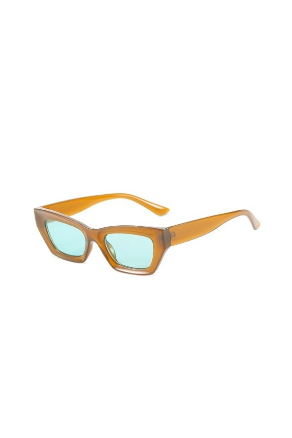 Lunettes De Soleil Carrées Pour Femmes, Petites Lunettes De Soleil Colorées Steampunk Pour Dames, Lunettes De Conduite Uv400,