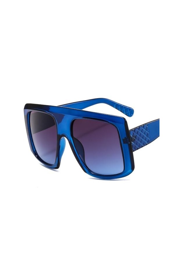 2023 Nouvelles Lunettes De Soleil Steampunk Surdimensionnées Femmes Mode Goggle Lunettes De Soleil Carrées pour Femmes Big Fr