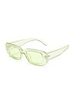hdsrf Vintage Noir carré Lunettes de Soleil Femme Marque de Luxe Petit Rectangle Lunettes de Soleil Femme dégradé Clair Miroi