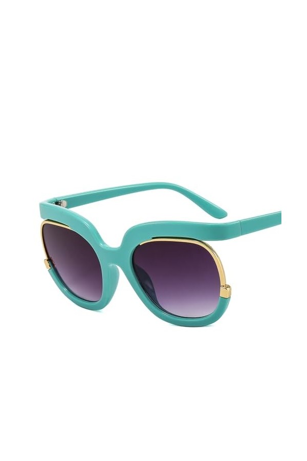 Lunettes De Soleil Surdimensionnées à Demi-monture Pour Femmes, Nouvelle Monture Carrée à Grande Monture Pour Dames, Lunettes