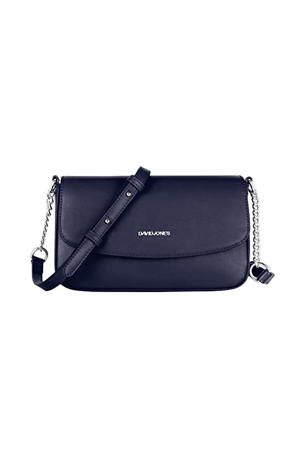 David Jones - Petit Sac Bandoulière Femme - Pochette Téléphone Portable Cuir PU Rigide - Sac à Main Porté Epaule Portefeuille