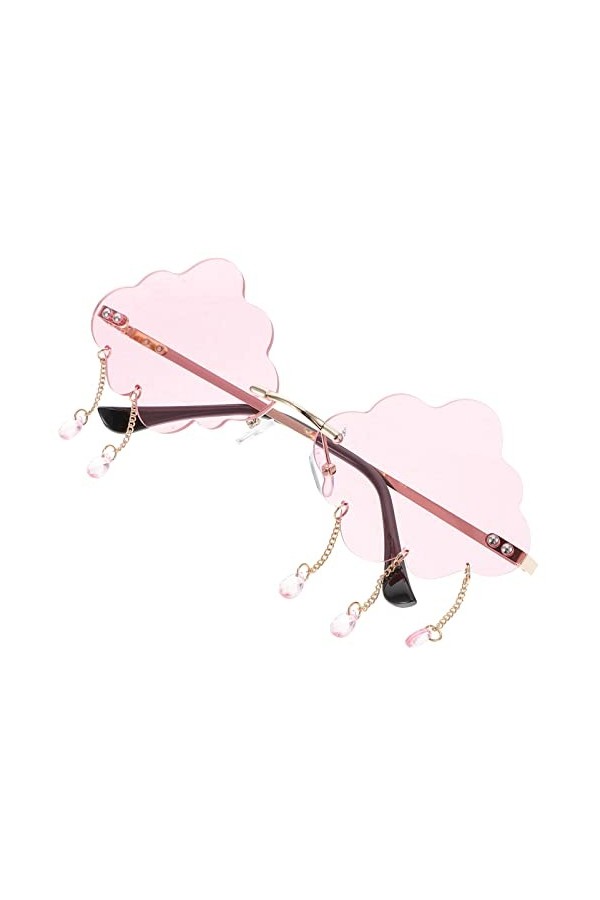 STOBOK Des Lunettes De Soleil Lunettes De Soleil Nuage Lunettes De Fête Sur La Plage Jolies Lunettes De Soleil Pour Femmes Lu