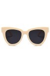 Dollger rétro Cat Eye Lunettes de soleil Femmes hommes Vintage Square Tortoise Shell Fashion Cateye Sunglasses