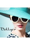 Dollger rétro Cat Eye Lunettes de soleil Femmes hommes Vintage Square Tortoise Shell Fashion Cateye Sunglasses