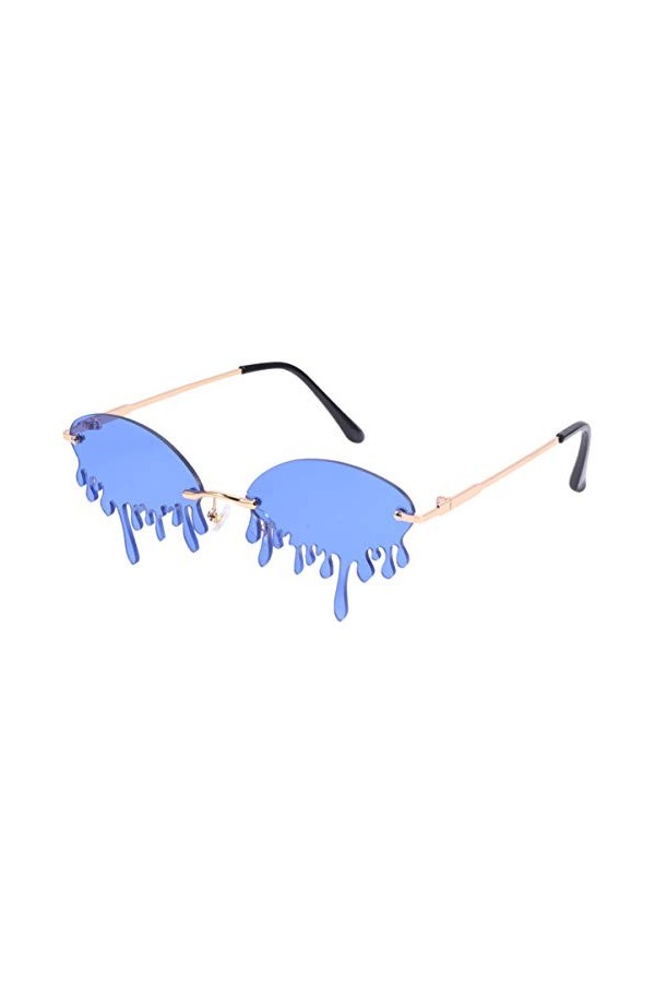Happyyami 1 Pc Lunettes De Soleil sans Monture pour Hommes Chapeaux danniversaire Adultes Lunettes De Fête De Nouveauté Larm