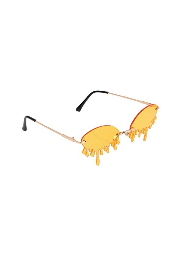 Happyyami 1 Pc Lunettes De Soleil sans Monture pour Hommes Chapeaux danniversaire Adultes Lunettes De Fête De Nouveauté Larm