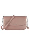 David Jones - Petit Sac Bandoulière Femme - Pochette Téléphone Portable Cuir PU Rigide - Sac à Main Porté Epaule Portefeuille