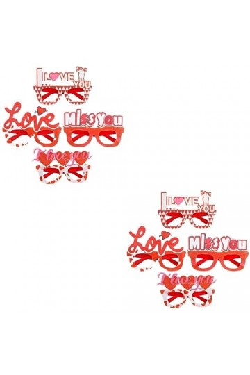 Toyvian 8 Pcs Amour Lunettes Femmes Lunettes Cadres Lunettes Cadres Pour Femmes Fille Lunettes De Soleil Valentines Lunettes 