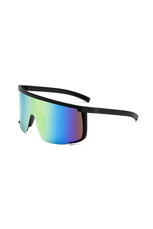 Bouclier Visière Masque Lunettes De Soleil Femmes Hommes 2023 Surdimensionné Coupe-Vent Lunettes Grand Cadre Lunettes Nuances