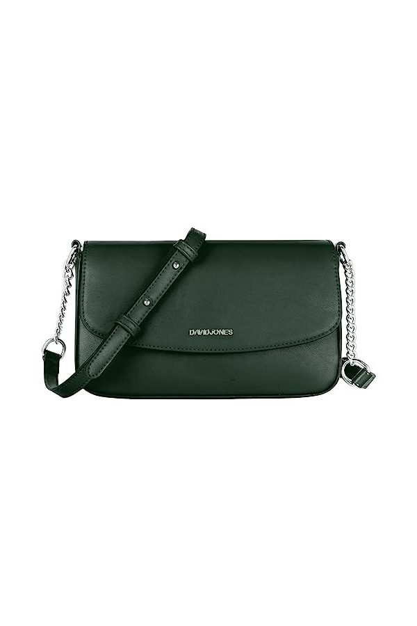 David Jones - Petit Sac Bandoulière Femme - Pochette Téléphone Portable Cuir PU Rigide - Sac à Main Porté Epaule Portefeuille