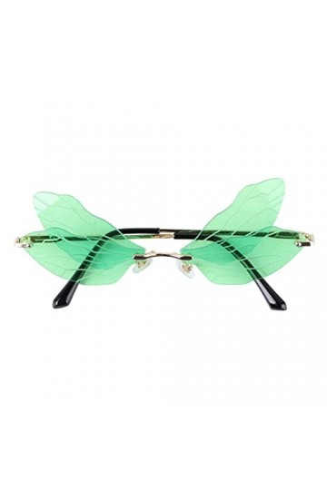 NAMOARLY 1 PC Lunettes De Soleil Lunettes Décoratives Lunettes Sans Monture Lunettes De Fête DÉté Libellule Mode Lunettes Po