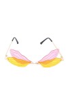 NAMOARLY 1 PC Lunettes De Soleil Lunettes Décoratives Lunettes Sans Monture Lunettes De Fête DÉté Libellule Mode Lunettes Po