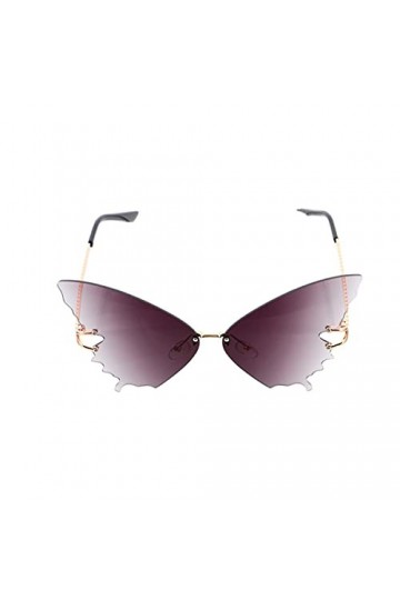 ABOOFAN 1 Pc Lunettes De Soleil Papillon Lunettes De Mode Pour Femmes Lunettes De Soleil De Plage Décoratives Lunettes à Mont