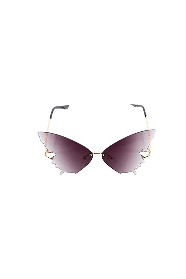 ABOOFAN 1 Pc Lunettes De Soleil Papillon Lunettes De Mode Pour Femmes Lunettes De Soleil De Plage Décoratives Lunettes à Mont