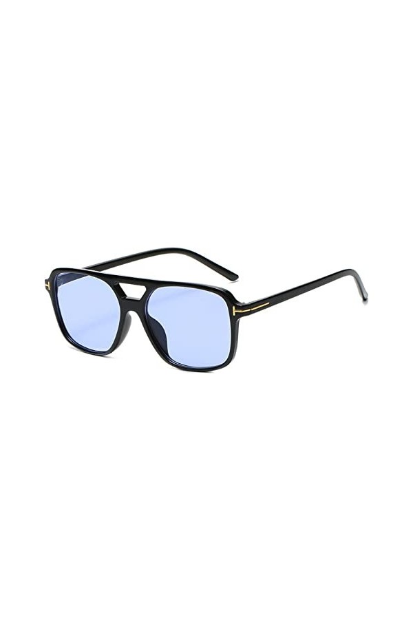 HWRHWR Lunettes de Soleil carrées pour Femme Miroir Lunettes de Soleil Vintage Femme Nuances Lunettes