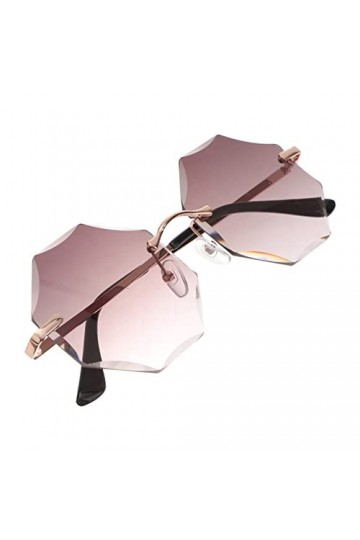 GALPADA Lunettes De Soleil Sans Monture Disco Des Années 90 Lunettes De Soleil Tendance Pour Femmes Lunettes De Soleil Rave L