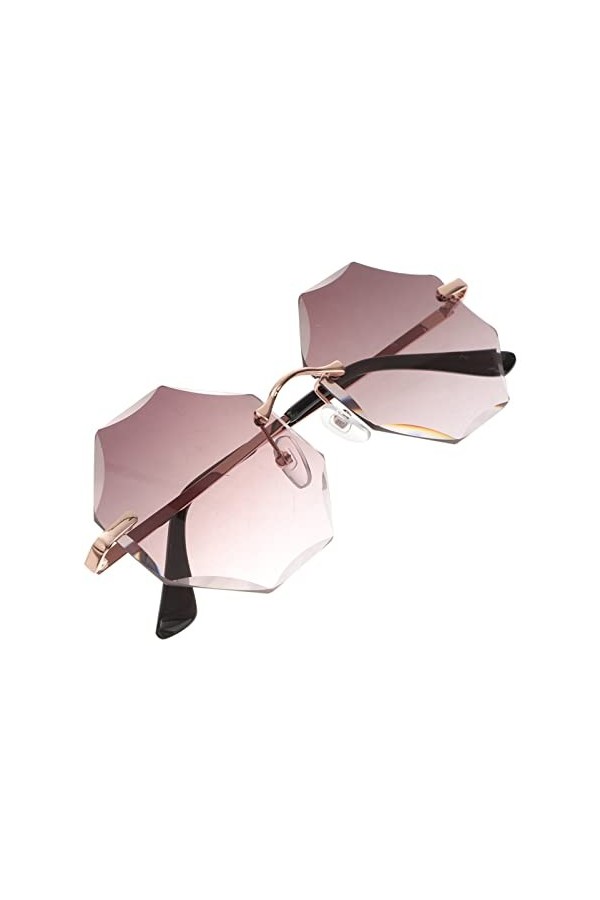 GALPADA Lunettes De Soleil Sans Monture Disco Des Années 90 Lunettes De Soleil Tendance Pour Femmes Lunettes De Soleil Rave L