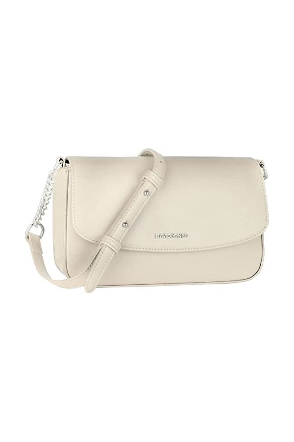 David Jones - Petit Sac Bandoulière Femme - Pochette Téléphone Portable Cuir PU Rigide - Sac à Main Porté Epaule Portefeuille