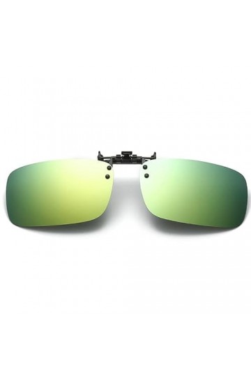 SagaSave Lunettes de soleil polarisées à clipser, lunettes de soleil UV400 rabattables avec clip de verres polarisés, anti-éb