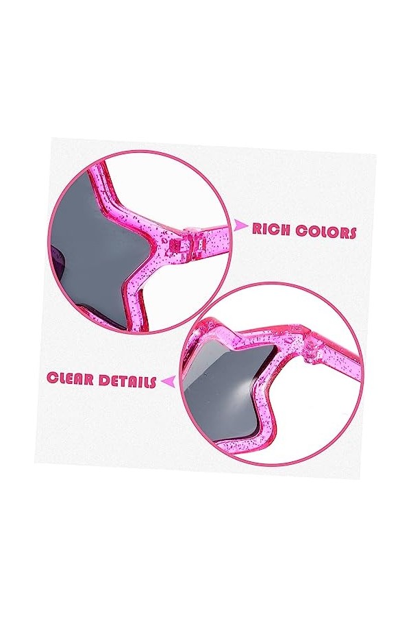 ABOOFAN 1 Pièces Hawaii Cadeaux Pour Femmes Lunettes Étoiles Femme Lunettes De Soleil Lunettes De Fête Étoiles Lunettes De So