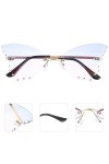 TOYANDONA 1 Paire Lunettes De Soleil Papillon Irrégulier Lunettes De Soleil Femme Tendance Lunettes De Soleil Vintage Pour Fe