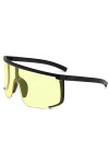 2023 Lunettes De Soleil Homme Surdimensionné Bouclier Demi-Monture Lunettes De Soleil Femmes Lunettes Lunettes Uv400 Color:Ja