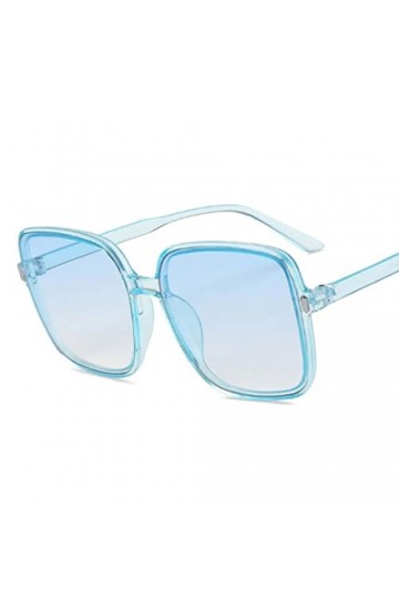 CSRP Nouveau carré Lunettes de Soleil Femmes Vintage Bleu Rose Clair lentille Lunettes de Soleil Femme Mode Rivet rétro Miroi