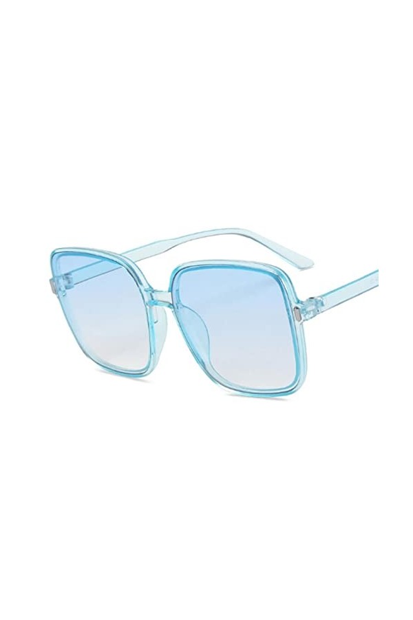 CSRP Nouveau carré Lunettes de Soleil Femmes Vintage Bleu Rose Clair lentille Lunettes de Soleil Femme Mode Rivet rétro Miroi