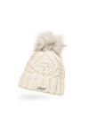 Neverless® - Bonnet tricoté pour femme - Doublure polaire - Pompon en fourrure synthétique - Bonnet dhiver tricoté - Bonnet 