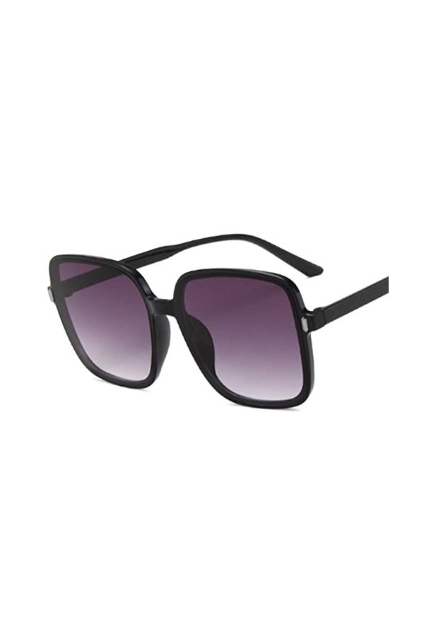 CSRP Créateur de Mode Lunettes de Soleil carrées Femme rétro Vintage dégradé Lunettes de Soleil Femme Verres Transparents-Dou