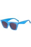 Nouveau Carré Lunettes De Soleil Femmes Noir Marque Designer Lunettes De Soleil Femme Voyage Pilote Gradient Mode-Bleu Double