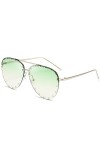 Dollger Lunettes de Soleil pour Femme Classique Pilote Lunettes de Soleil Monture Métal Style Mode Protection UV400