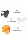 CHILDWEET 6 Pièces Lunettes De Soleil Coeur Lunettes De Mode Pour Femmes Lunettes De Soleil Couleur Bonbon Lunettes De Soleil