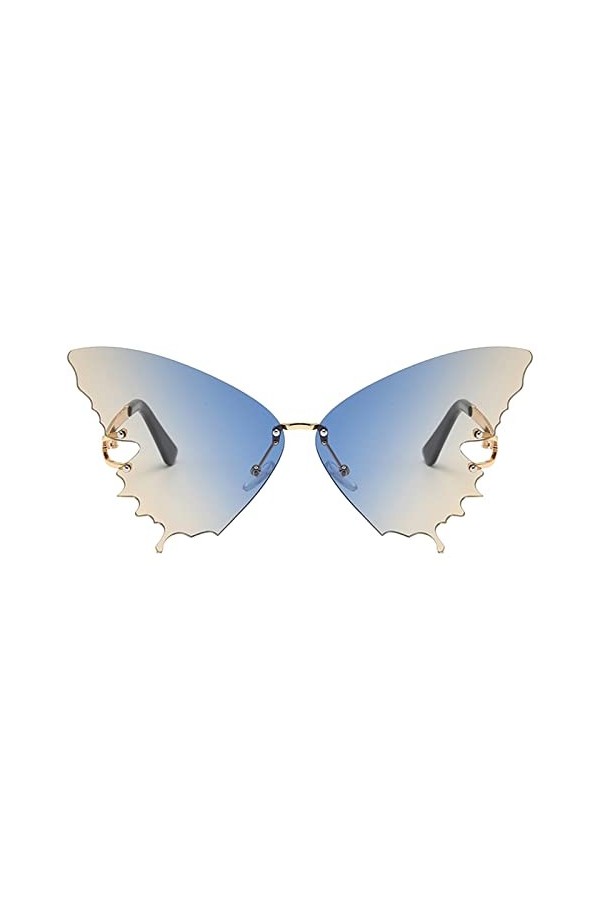 Dorjuli Lunettes de soleil pour femme - Lunettes de soleil sans monture - Lunettes de soleil - Lunettes de soleil - Lunettes 