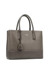 David Jones - Grand Sac à Main Femme Elegant - Sac PU Style Cuir Véritable - Cabas Fourre-Tout à 2 Compartiments Poches Multi