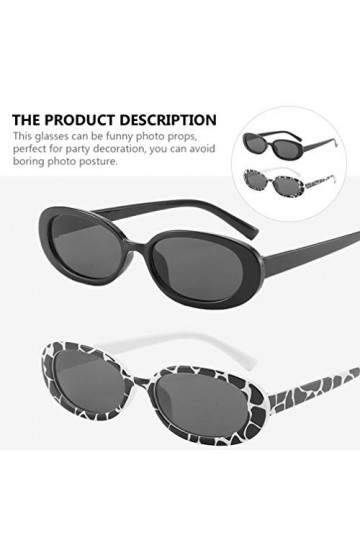 2 Paires Oeil De Soleil Ovale Lunettes De Soleil Pour Enfants Lunettes De Fête De Nouveauté Lunettes De Soleil De Fête à La P